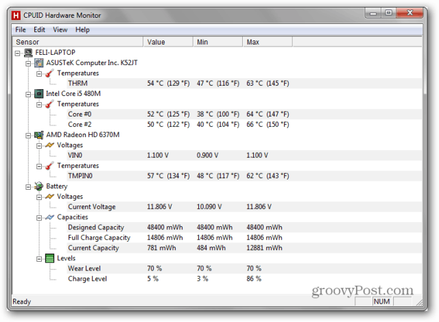 hwmonitor Notizbuch