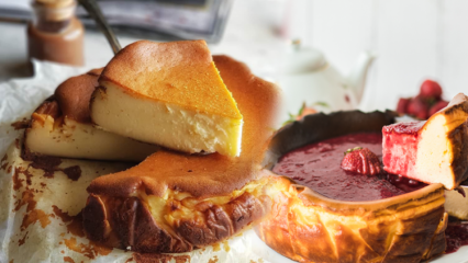 Wie macht man den berühmten San Sebastian Käsekuchen der letzten Zeit?