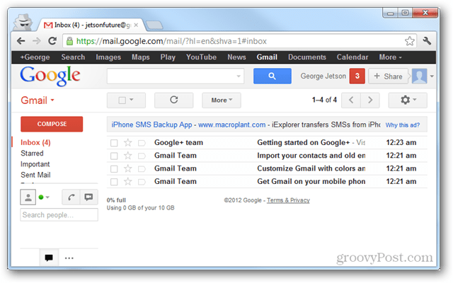 Google Mail-Posteingang