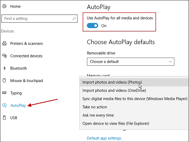 Verwalten von AutoPlay in Windows 10 Anniversary Update