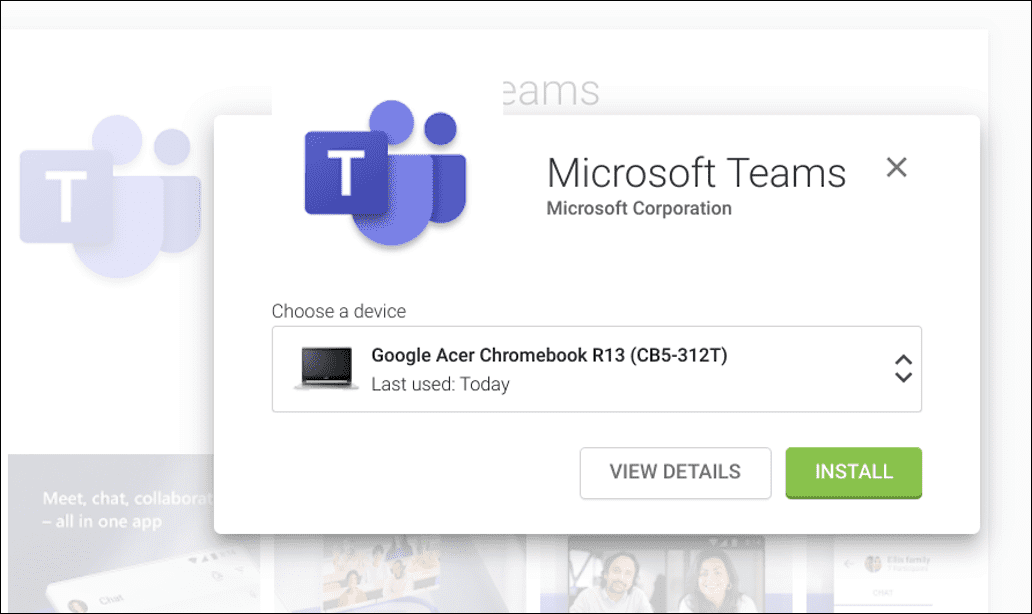  Verwenden Sie Microsoft Teams auf einem Chromebook