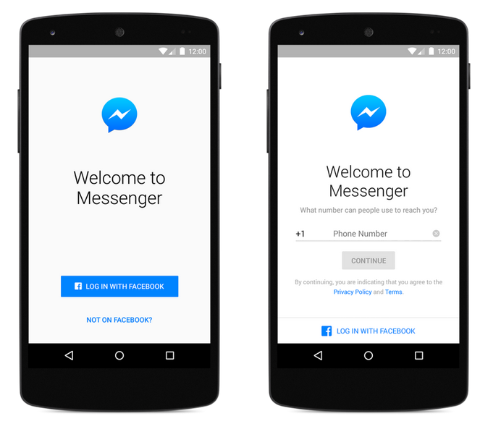 Facebook Messenger benötigt kein Facebook-Konto mehr