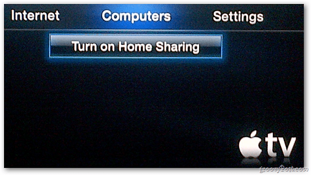 Apple TV Home Sharing