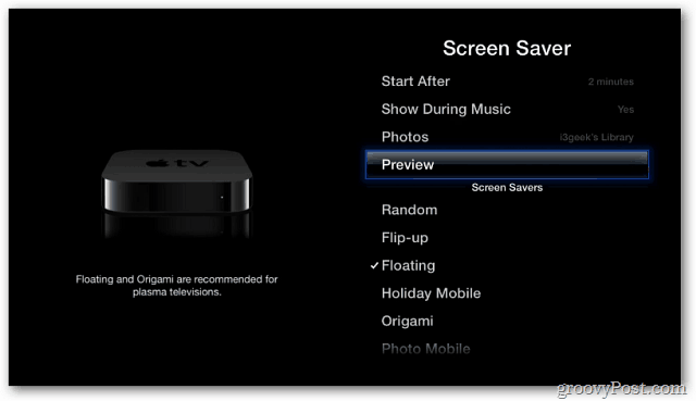 Apple TV: Verwenden Sie Ihre Fotos als Bildschirmschoner