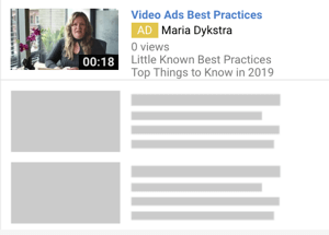 So richten Sie eine YouTube-Werbekampagne ein: Schritt 6: Wählen Sie ein YouTube-Anzeigenformat aus. Beispiel für TrueView Discovery-Anzeigen