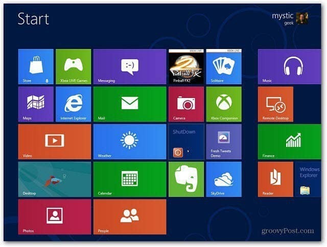 Erstellen Sie eine Windows 8-Startbildschirm-Abschaltkachel