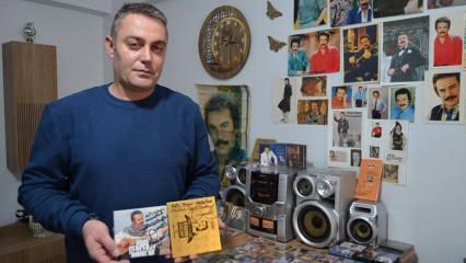 Orhan Gencebay hat mit seiner Liebe sein Haus in ein Museum verwandelt! Plakate und Alben standen auf dem Programm