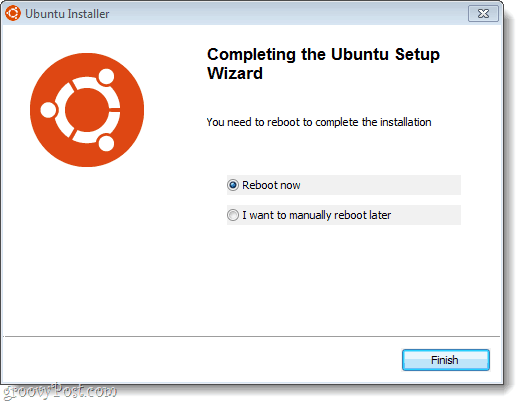 Ubuntu-Setup abgeschlossen