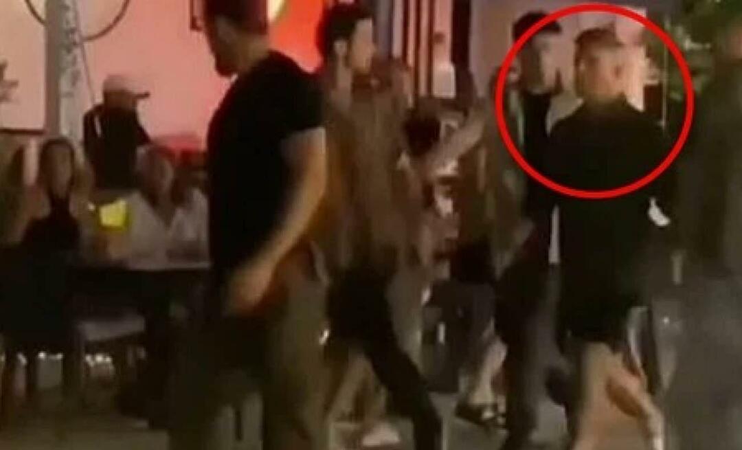 Interessantes Bild von Özcan Deniz auf den Straßen von Alaçatı: Er lief mit 10 Leibwächtern umher