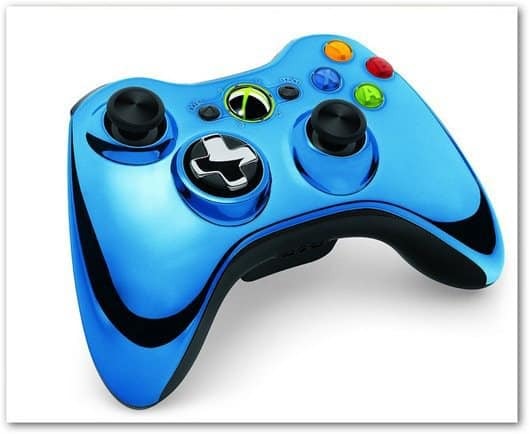 Xbox 360 Chrome Controller blau