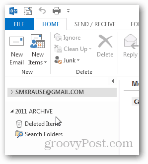 So erstellen Sie eine PST-Datei für Outlook 2013 - neue PST