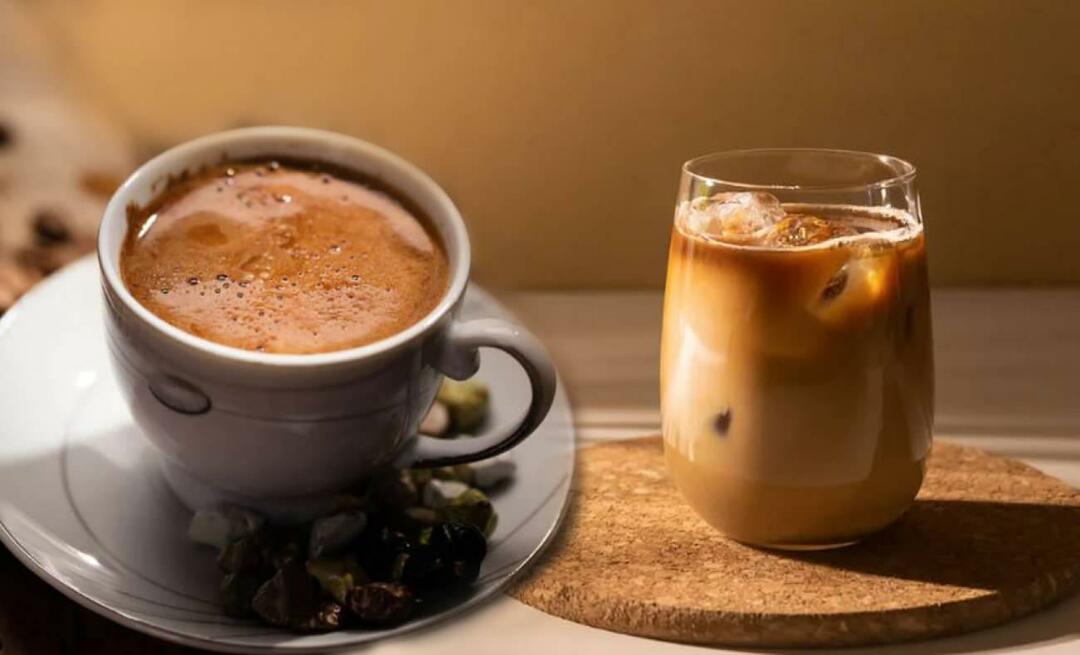 Wie macht man Eiskaffee mit türkischem Kaffee? Kalten Kaffee aus türkischem Kaffee zubereiten