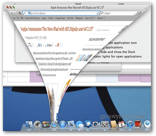 OS X: Anwendungsfenster auf das Dock-Symbol minimieren