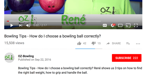 OZ-Bowling übersetzte seinen deutschen Originaltitel und seine Beschreibung ins Englische.