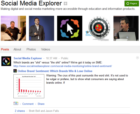 Google+ Seiten - Social Media Explorer