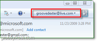 Melden Sie sich bei Windows Live über Windows Live Mail an