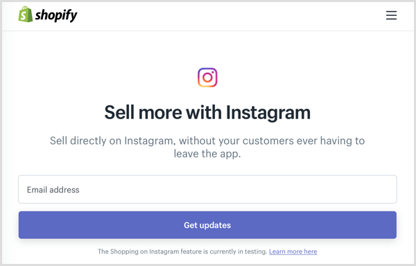 instagram shoppable post shopify Beta-Programm anmelden
