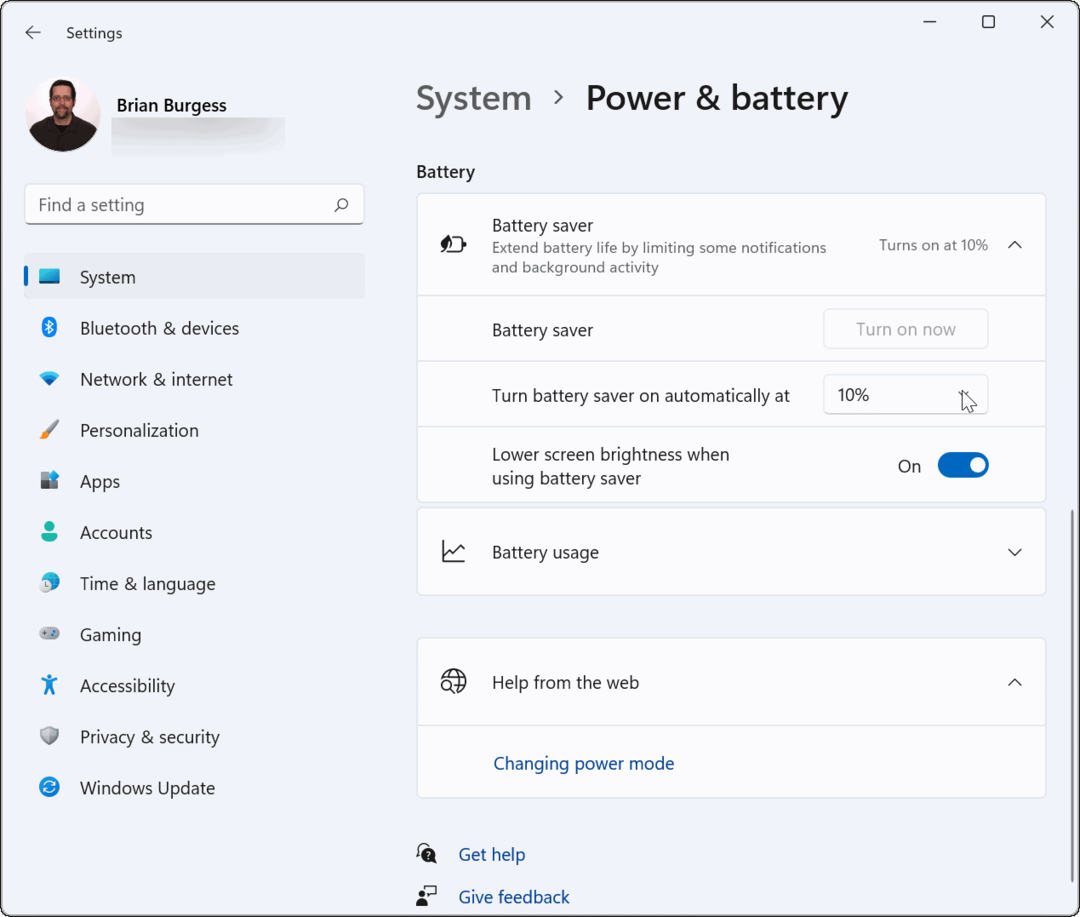 Batterieleistung