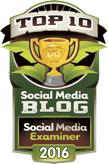 Social Media Prüfer Top 10 Social Media Blog 2016 Abzeichen