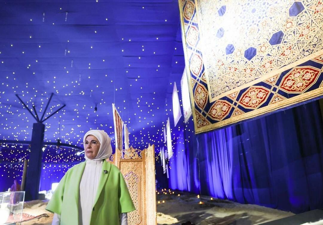 Emine Erdoğan besichtigte das Expo-Messegelände in Samarkand