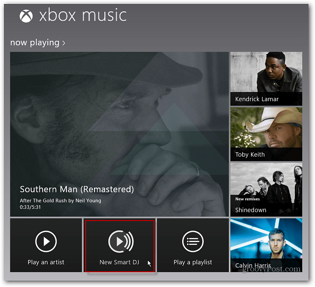Neue Smart DJ Xbox Musik
