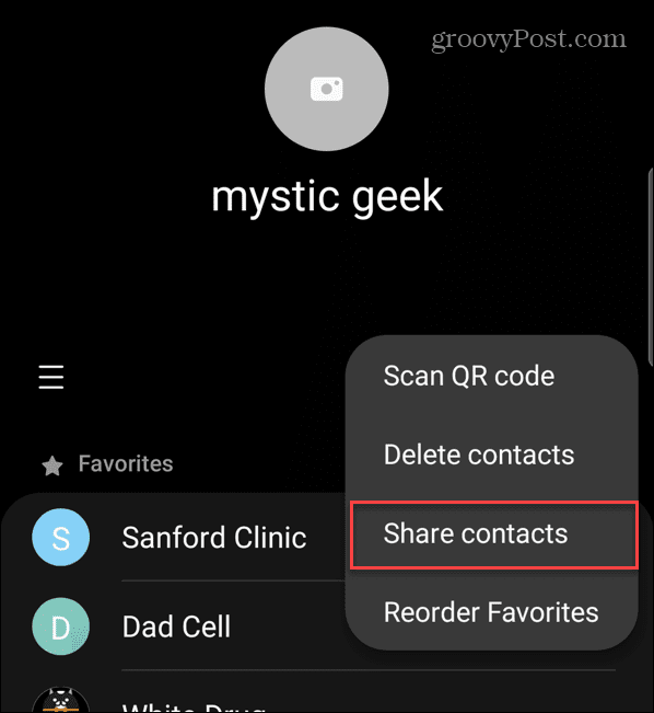 Kontakte von Android zu Android übertragen