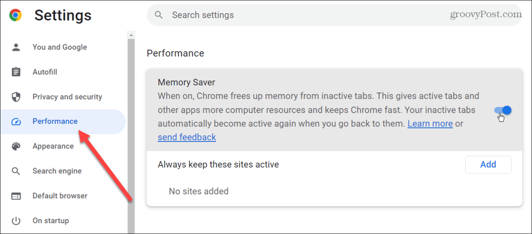 So aktivieren Sie Memory Saver-Tabs in Google Chrome