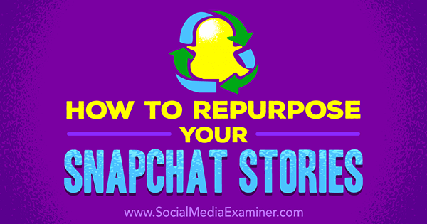 Teile Snapchat-Geschichten auf anderen sozialen Kanälen