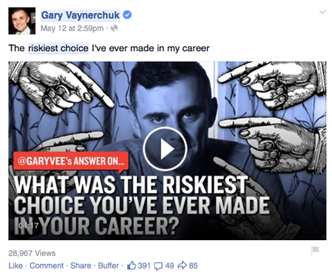 gary vaynerchuk video post auf facebook