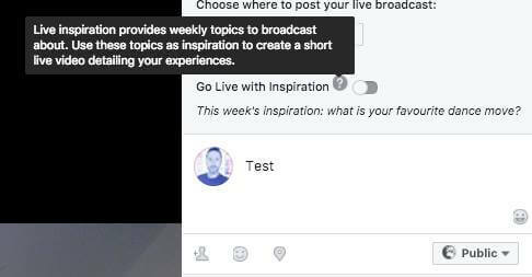 Facebook scheint eine neue Live-Videofunktion zu testen, die den Sendern wöchentliche Themenvorschläge zur Ausstrahlung gibt.