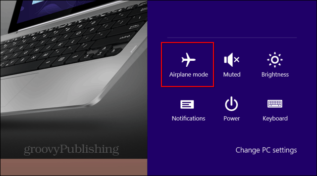 Windows 8.1 Flugzeugmodus-Symbol