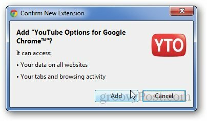 YouTube-Optionen 1