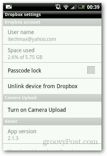 Passwort schützen Dropbox 2