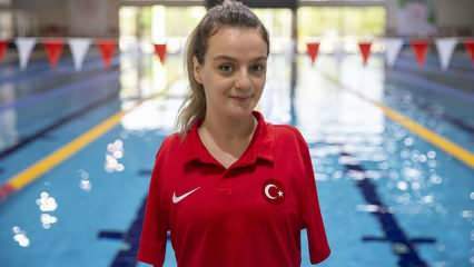Die nationale paralympische Schwimmerin Sümeyye Boyacı wurde Dritte in Europa!