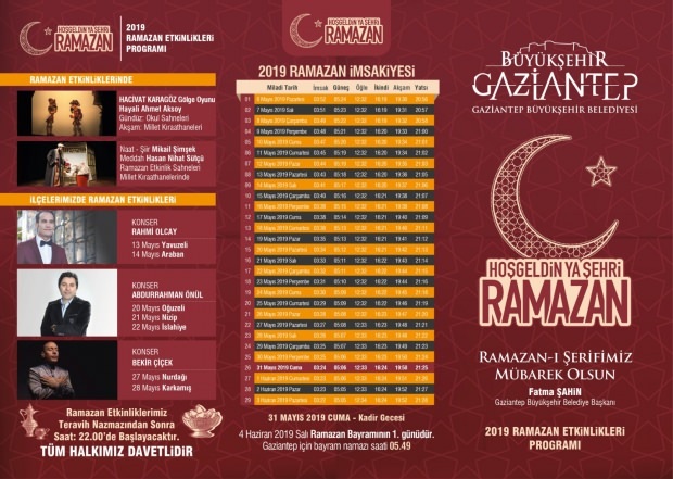 Was ist in 2019 Gaziantep Municipality Ramadan Veranstaltungen?