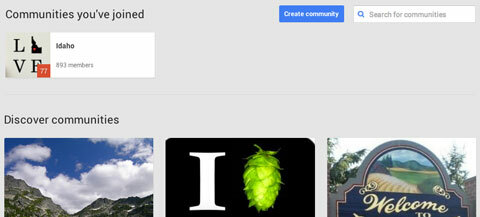 Erstellen einer Google Plus-Community
