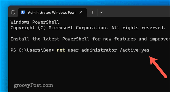 Aktivieren Sie den Administrator unter Windows 11