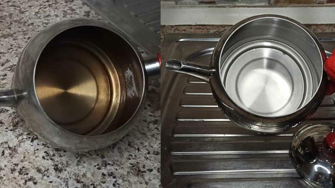Wie reinigt man eine Teekanne aus Stahl?