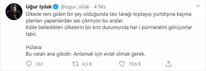 Prof. Uğur Işılak Dr. Unterstützung für Ali Erbaş! Starke Resonanz auf die Ankara Bar Association