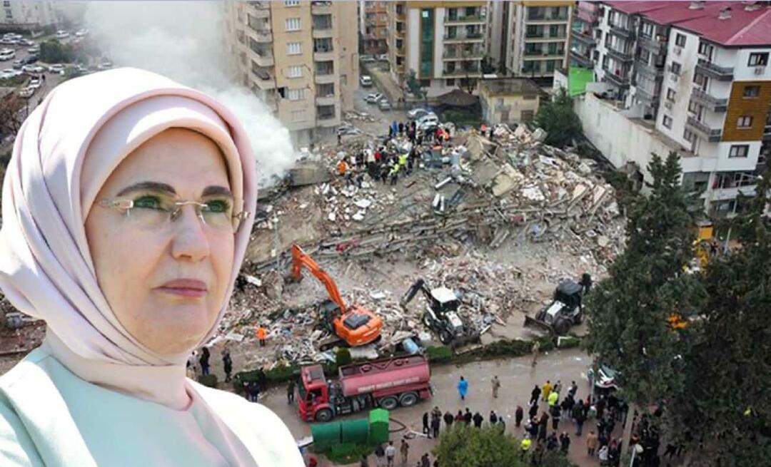 First Lady Erdoğan: Unsere Herzen waren von der Nachricht des Erdbebens entflammt!