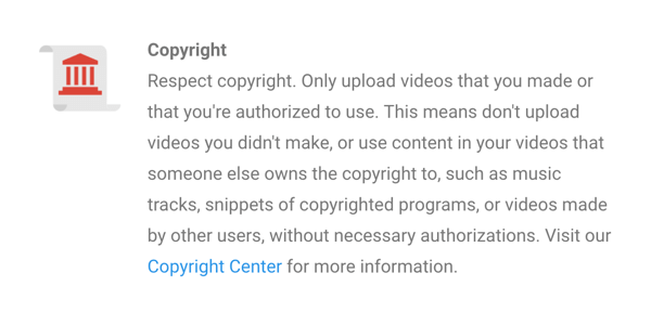 Die Copyright-Richtlinien von YouTube sind klar festgelegt.
