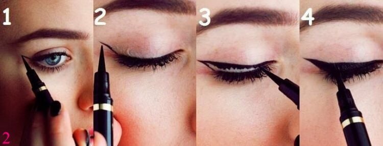 Einfache Eyeliner-Applikationsmethoden
