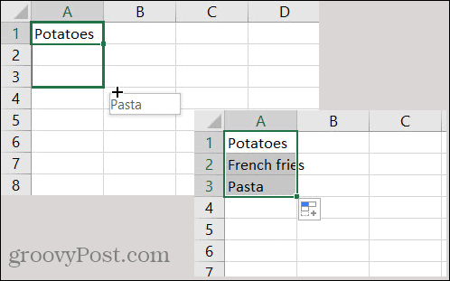 Benutzerdefinierte Excel AutoFill-Liste