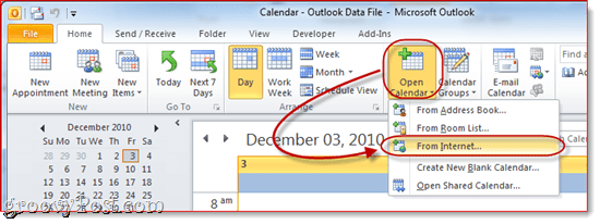 Google Kalender zu Outlook 2010`