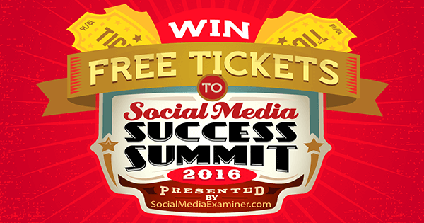Gewinnen Sie Tickets für den Social Media Success Summit 2016