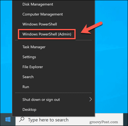 Starten von Windows PowerShell