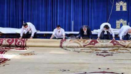 Die Restaurierung des größten Teppichs der Nationalpaläste endet