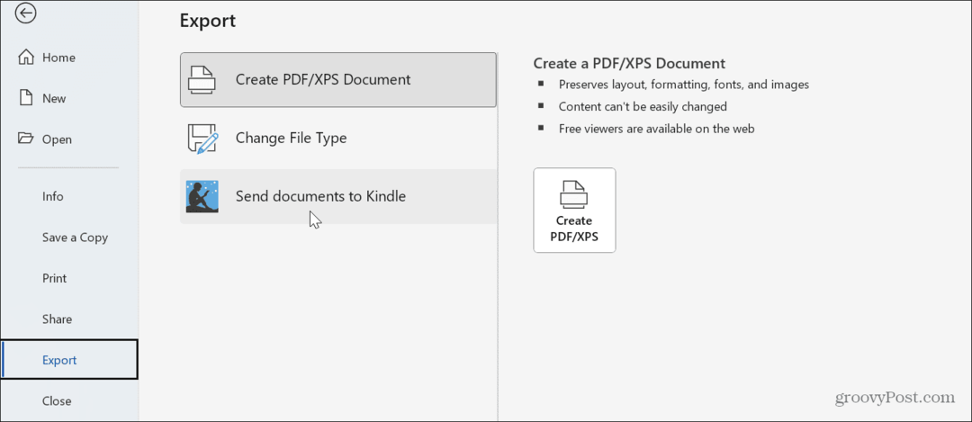 So senden Sie Word-Dokumente von Windows 11 an Kindle
