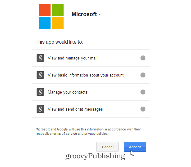 Microsoft-Berechtigung zulassen
