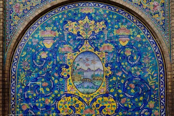 Details aus dem Golestan-Palast